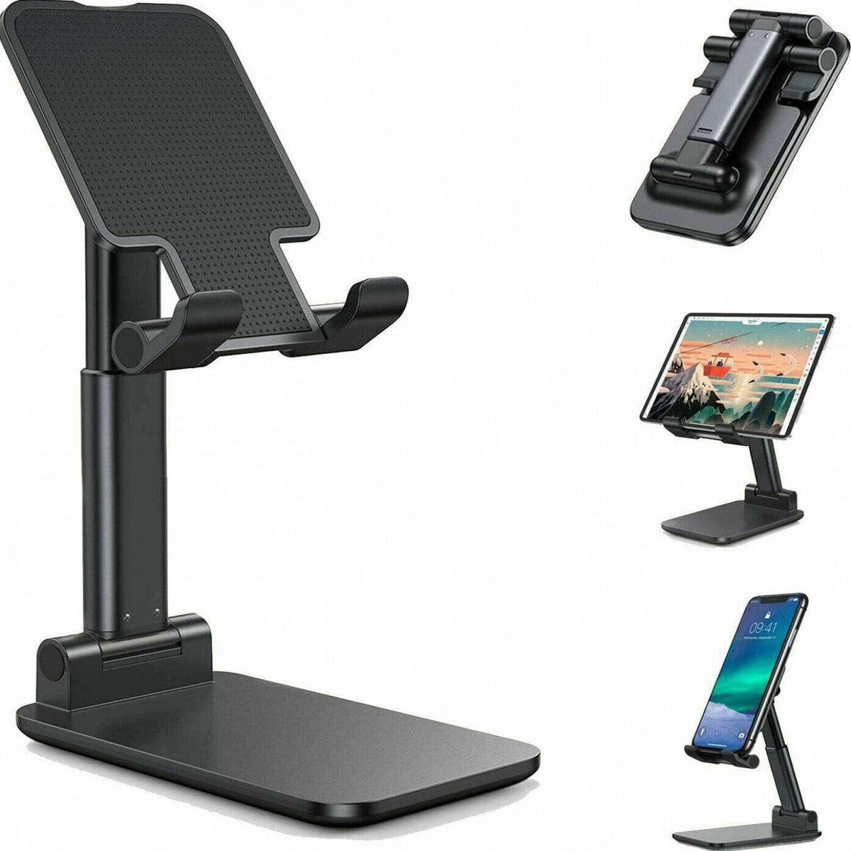 Cell phone stand desktop holder stable base