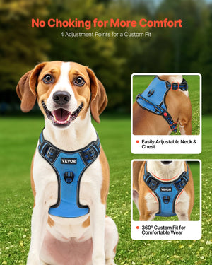 No-Pull Dog Harness with leash and handle