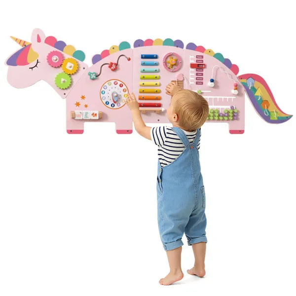 11-in-1 Dinosaur Activity Wall Panels for Toddlers