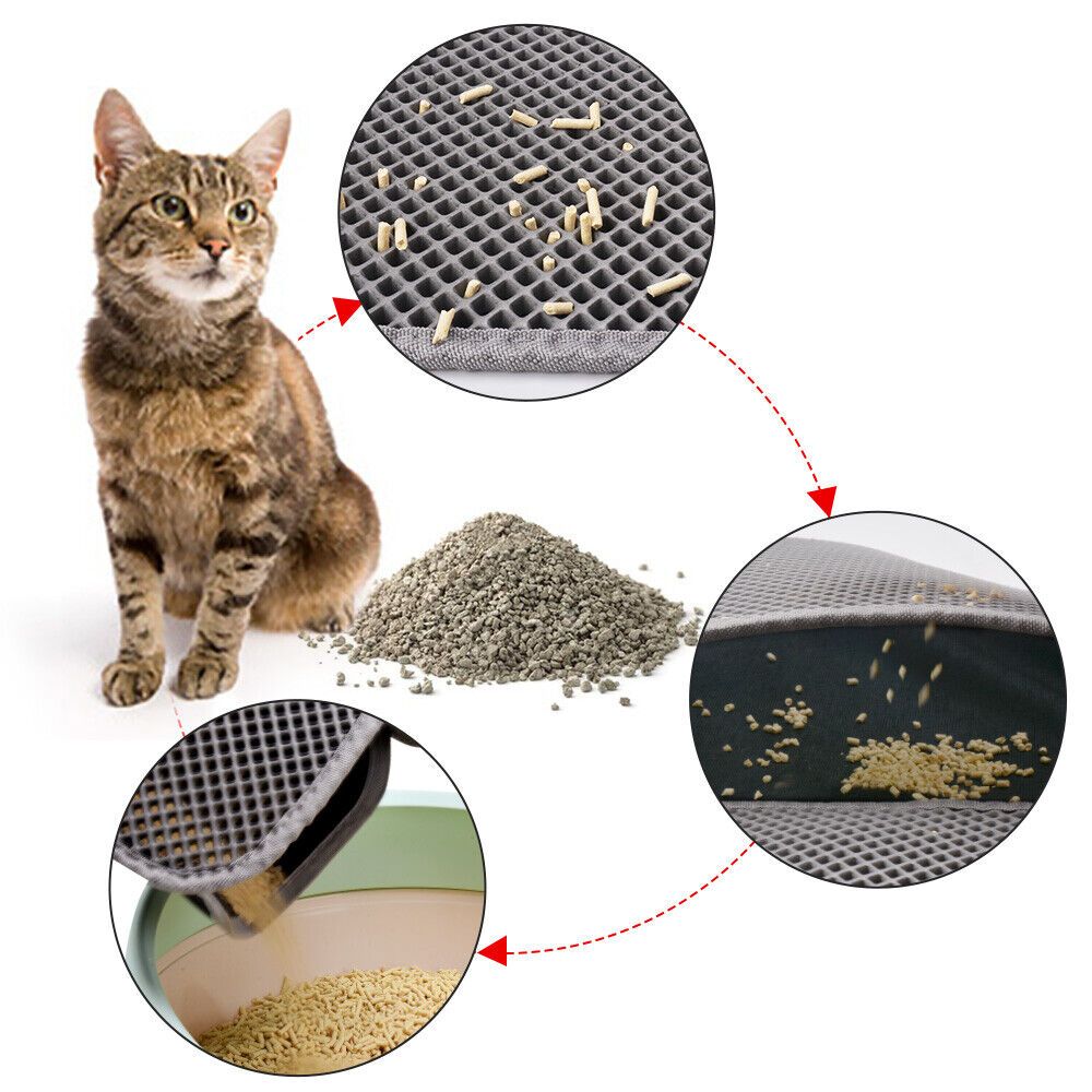 cat litter mat, traps scattered litter effectively